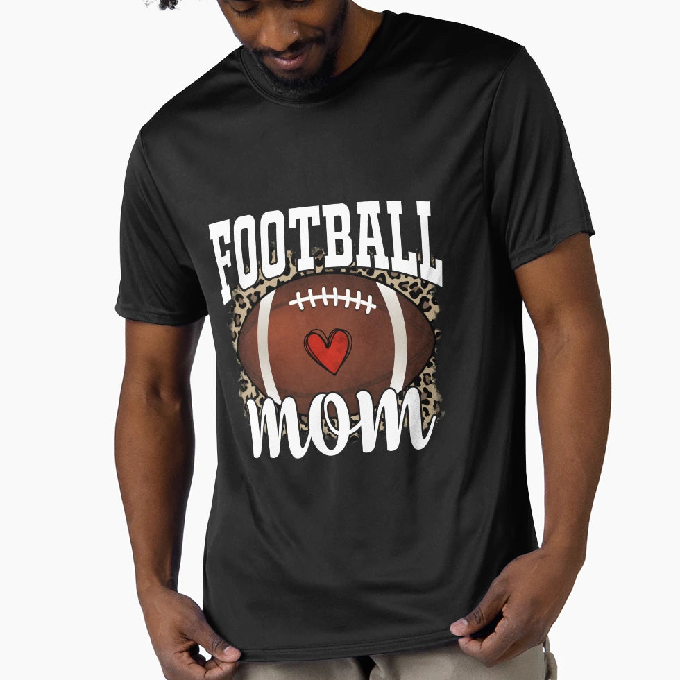 Football Mom T-Shirt - Custom Art Print Unisex - T-Shirt, Sweatshirt, Hoodie