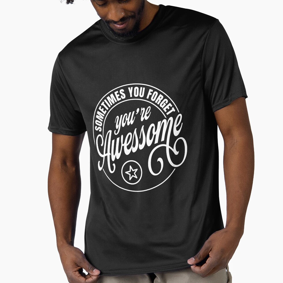 Sometimes you forget you're awesome by niclothing - Adult & Kids T-Shirts, Sweatshirts & Hoodies apparel design preview 1