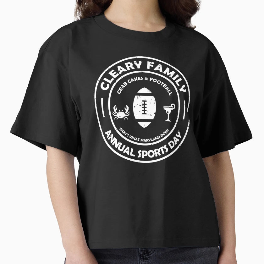 Cleary Family Football T-Shirt - Novelty Apparel Men Women - T-Shirt, Sweatshirt, Hoodie