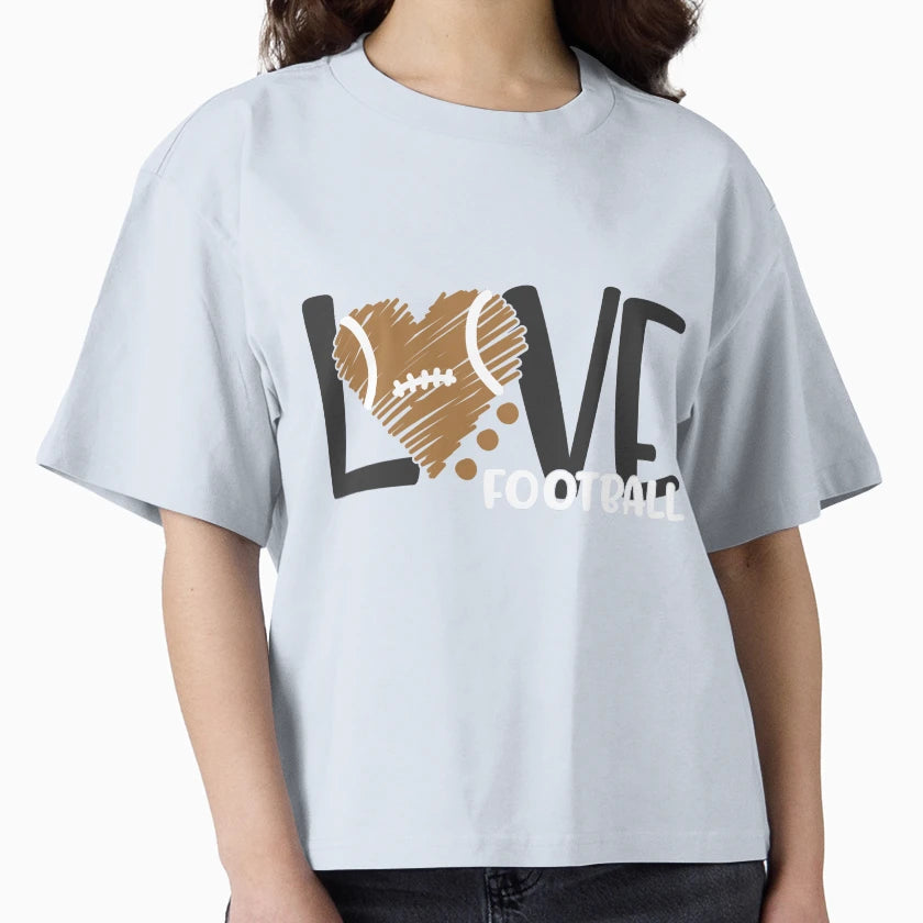 Love Football T-Shirt - Trendy Graphic Unisex - T-Shirt, Sweatshirt, Hoodie