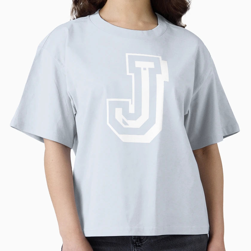 J Letter College Script From University T-Shirt - Novelty Apparel Unisex - T-Shirt, Sweatshirt, Hoodie
