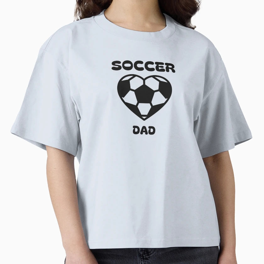 Soccer Dad Football Heart Shape Father T-Shirt - Unique Graphic for Adults - T-Shirt, Sweatshirt, Hoodie