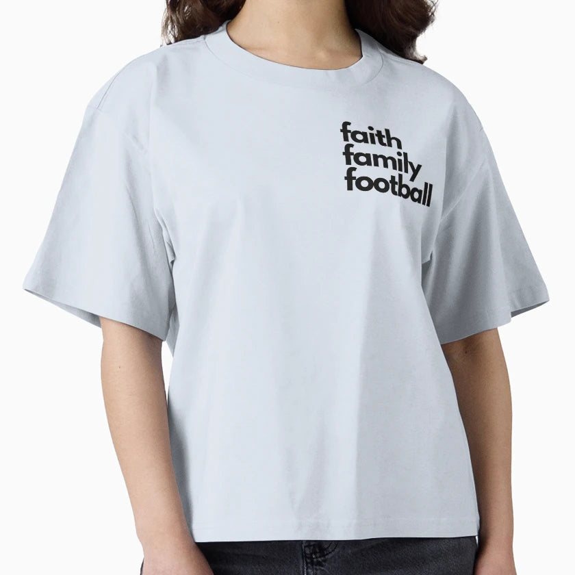 Faith Family Football T-Shirt - Unique Graphic Unisex - T-Shirt, Sweatshirt, Hoodie