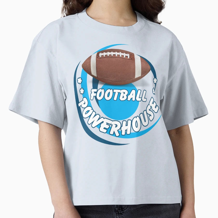Football Powerhouse School Sports T-Shirt - Aesthetic Graphic for Adults - T-Shirt, Sweatshirt, Hoodie