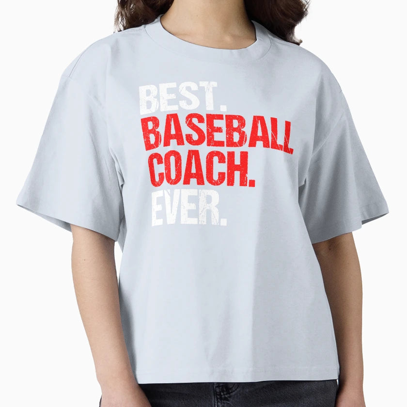 Best Baseball Coach Ever Ball Sports T-Shirt - Minimalist Print Men Women - T-Shirt, Sweatshirt, Hoodie