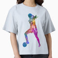 Playing Soccer Football Player T-Shirt - Aesthetic Graphic Men Women - T-Shirt, Sweatshirt, Hoodie