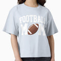 Fun Football Mom White Text T-Shirt - Graphic Print for Adults - T-Shirt, Sweatshirt, Hoodie