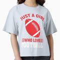 Just Who Love Football T-Shirt - Trendy Graphic Unisex - T-Shirt, Sweatshirt, Hoodie