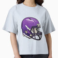 Purple Football Helmet T-Shirt - Trendy Graphic Men Women - T-Shirt, Sweatshirt, Hoodie