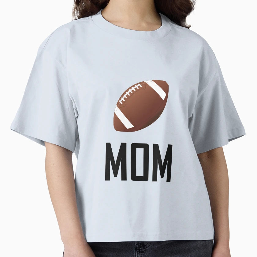 Football Sports Mom T-Shirt - Aesthetic Graphic for Adults - T-Shirt, Sweatshirt, Hoodie