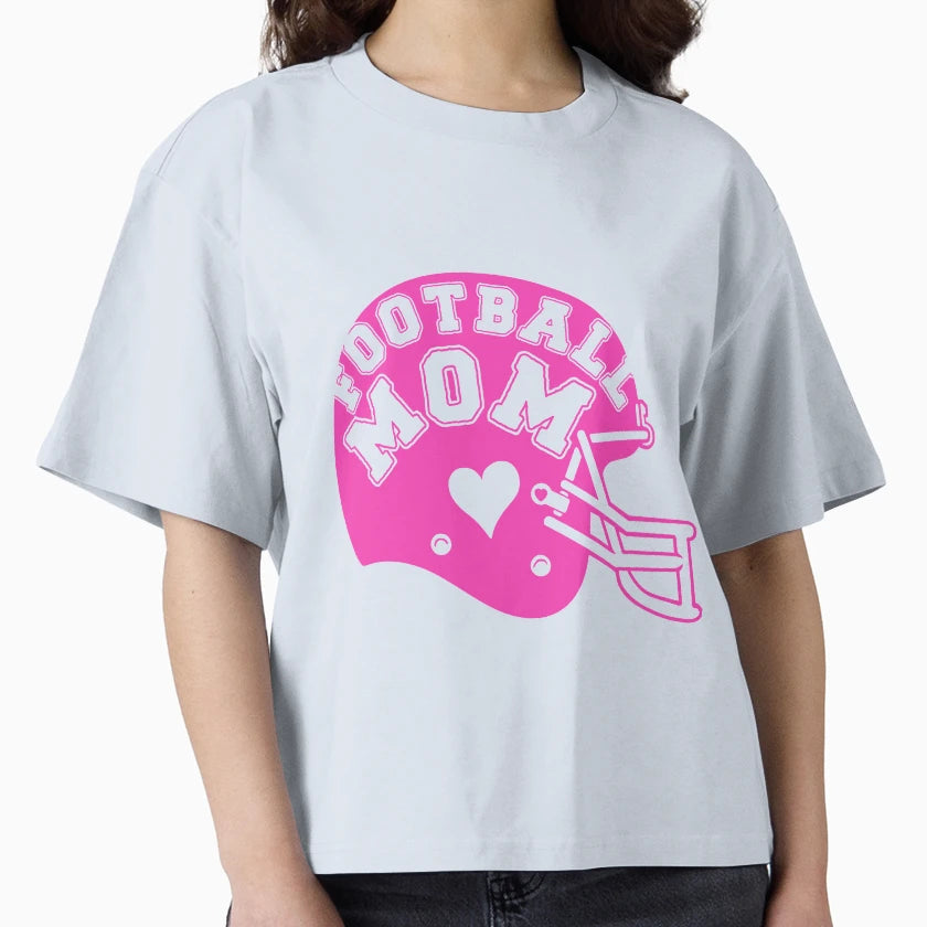 Football Mom Helmet T-Shirt - Graphic Print Unisex - T-Shirt, Sweatshirt, Hoodie