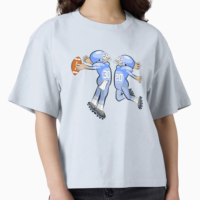American Football Cartoon 32 41 T-Shirt - Minimalist Print Unisex - T-Shirt, Sweatshirt, Hoodie
