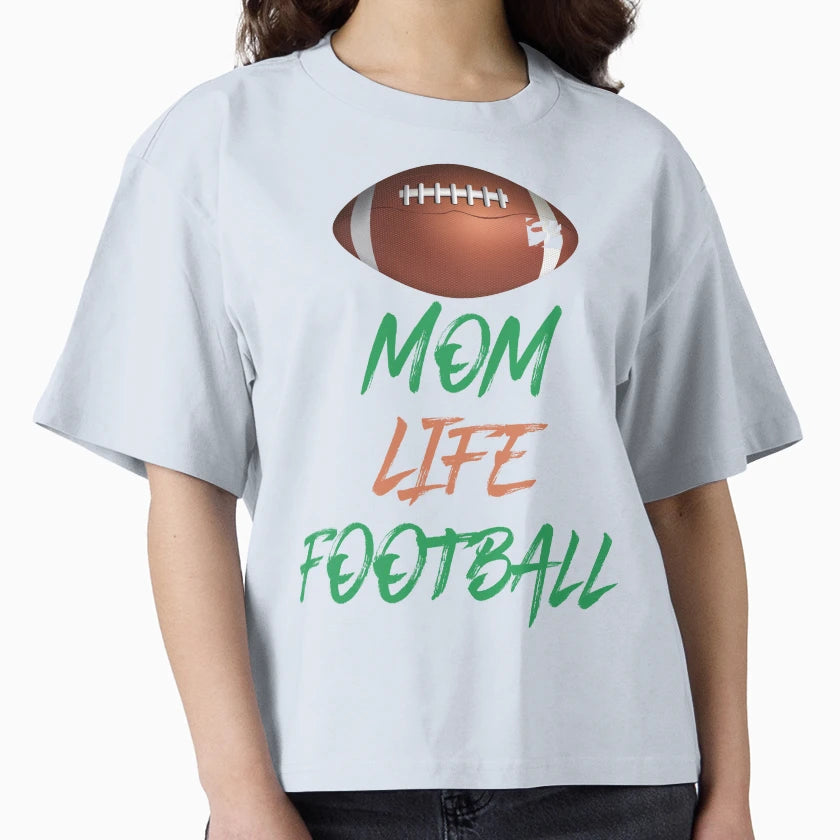 Mom Life Football Funny Rugby T-Shirt - Trendy Graphic Men Women - T-Shirt, Sweatshirt, Hoodie