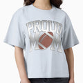 Proud Football Mom Awesome T-Shirt - Novelty Apparel Unisex - T-Shirt, Sweatshirt, Hoodie