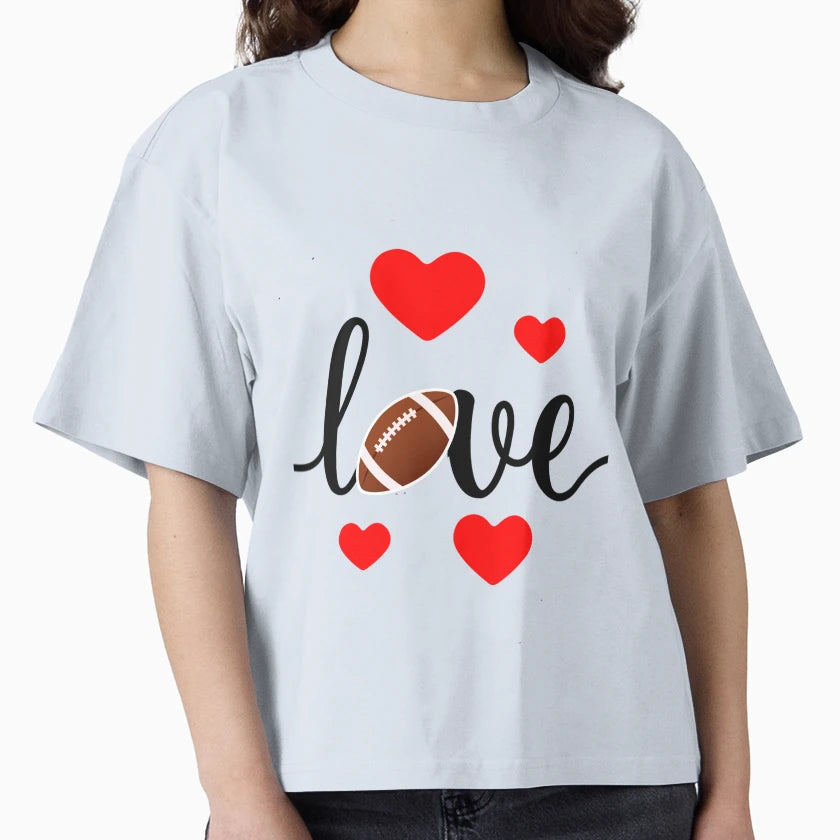 Love Football T-Shirt - Trendy Graphic Unisex - T-Shirt, Sweatshirt, Hoodie