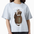 Football Forever My Heart T-Shirt - Custom Art Print Men Women - T-Shirt, Sweatshirt, Hoodie