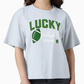 Lucky Football Mom St Patricks Day Green T-Shirt - Novelty Apparel Unisex - T-Shirt, Sweatshirt, Hoodie