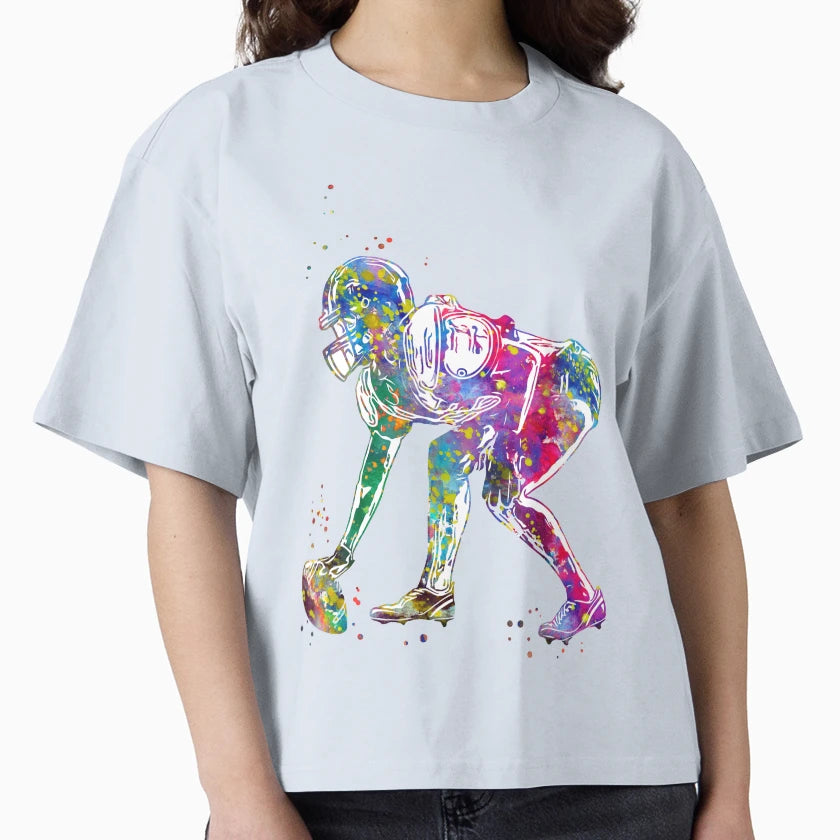 American Football Player T-Shirt - Streetwear Style Men Women - T-Shirt, Sweatshirt, Hoodie
