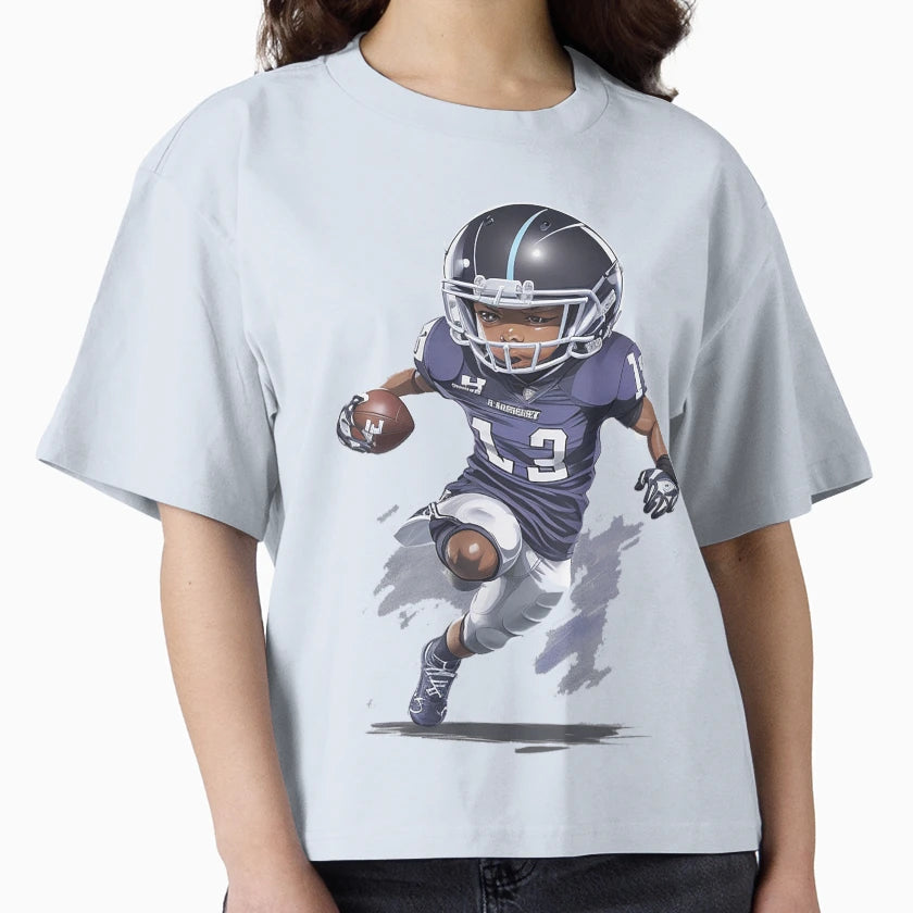 Child Playing American Football T-Shirt - Aesthetic Graphic for Adults - T-Shirt, Sweatshirt, Hoodie