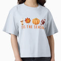 Tis Season Fall Football Pumpkin T-Shirt - Casual Everyday Wear Unisex - T-Shirt, Sweatshirt, Hoodie