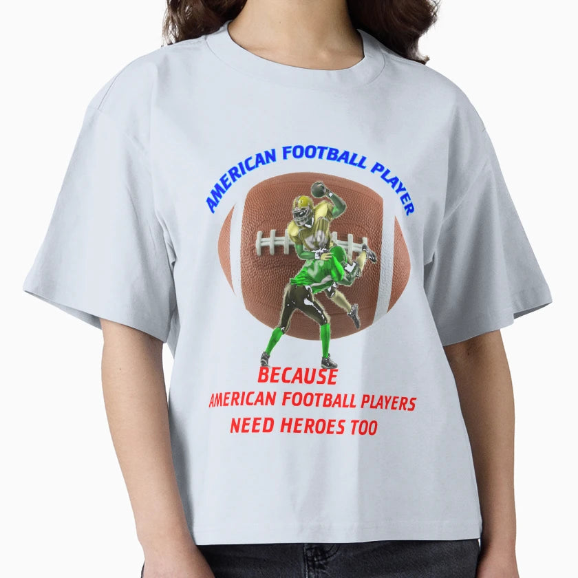 American Football Player Hero T-Shirt - Minimalist Print Men Women - T-Shirt, Sweatshirt, Hoodie