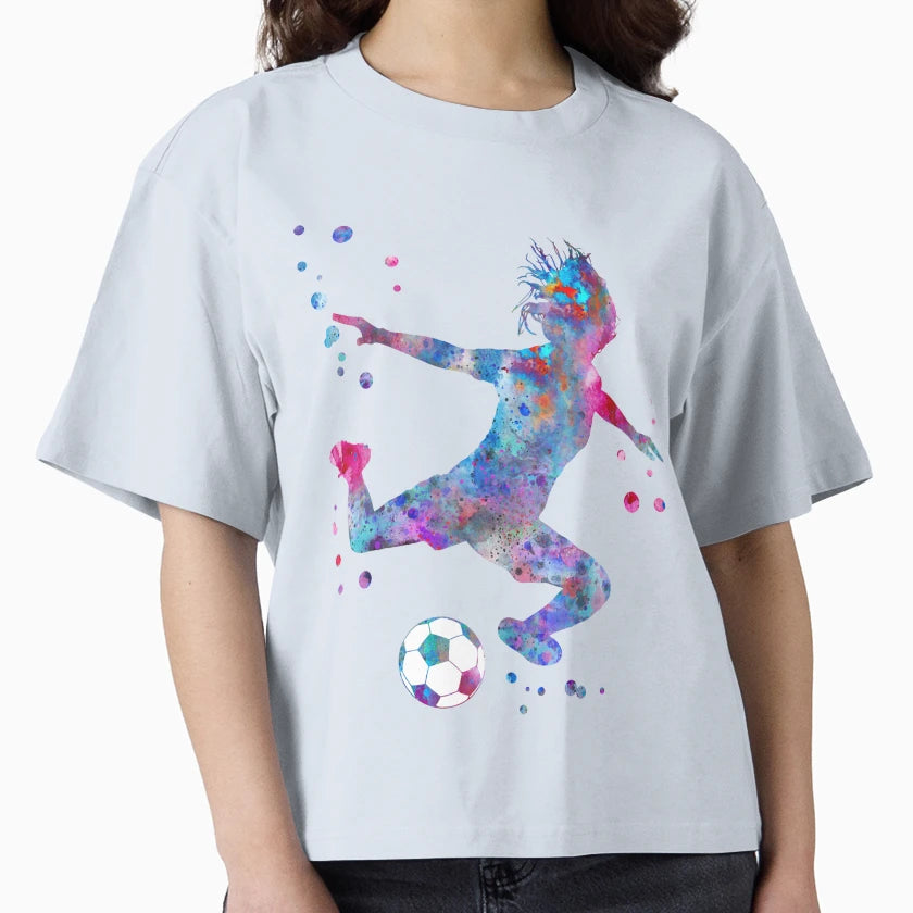 Female Soccer Player T-Shirt - Streetwear Style Unisex - T-Shirt, Sweatshirt, Hoodie