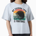 My Second Love Is Football T-Shirt - Unique Graphic for Adults - T-Shirt, Sweatshirt, Hoodie