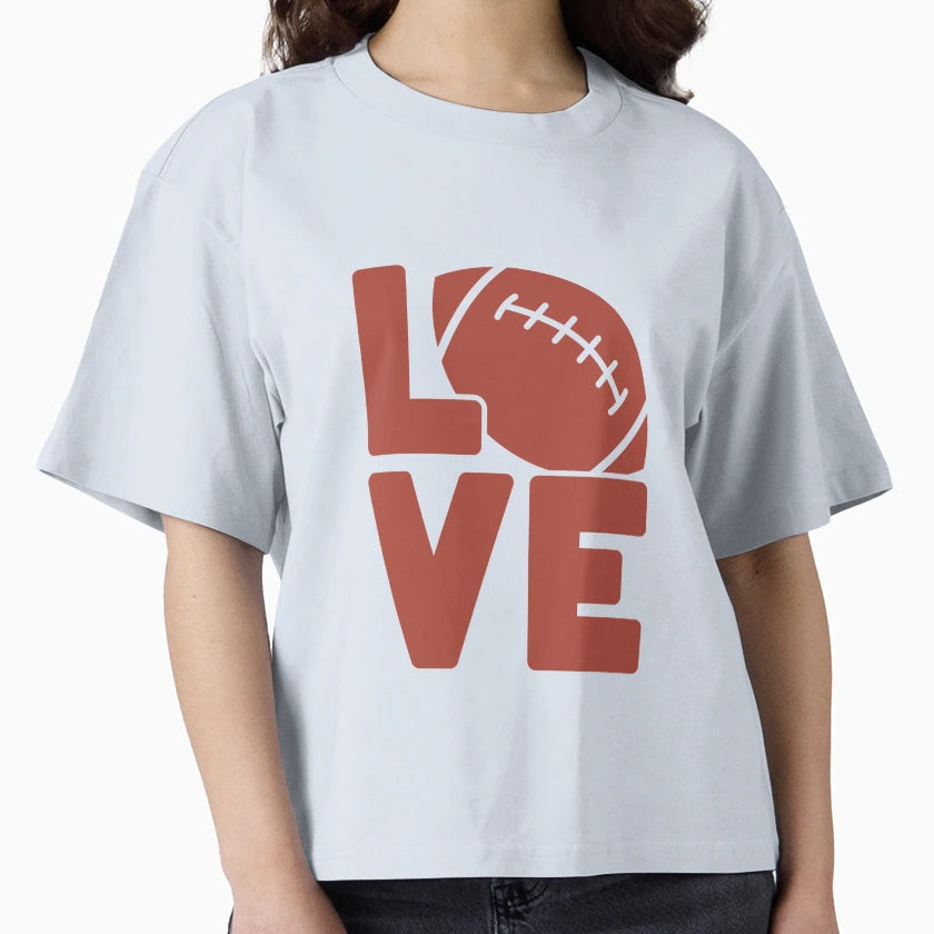 Love Football T-Shirt - Trendy Graphic Unisex - T-Shirt, Sweatshirt, Hoodie