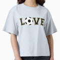 Love Soccer Football Varsity T-Shirt - Aesthetic Graphic for Adults - T-Shirt, Sweatshirt, Hoodie
