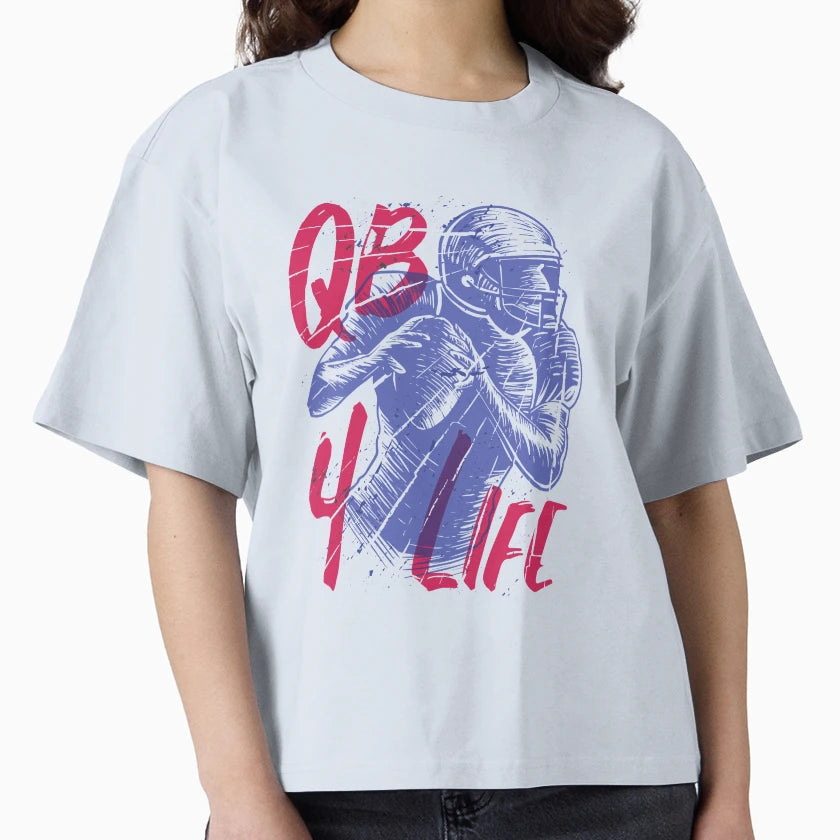 Quarterback Live American Football T-Shirt - Novelty Apparel for Adults - T-Shirt, Sweatshirt, Hoodie
