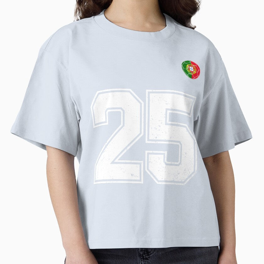Portugal Soccer Number 25 Vintage Sports Fan by - Adult & Kids T-Shirts, Sweatshirts & Hoodies apparel design preview 1