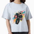 Colorful American Football Player T-Shirt - Graphic Print Men Women - T-Shirt, Sweatshirt, Hoodie