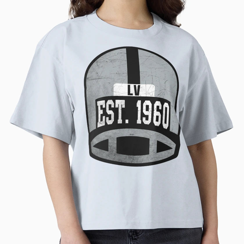 Las Vegas Throwback Football Helmet T-Shirt - Custom Art Print Men Women - T-Shirt, Sweatshirt, Hoodie