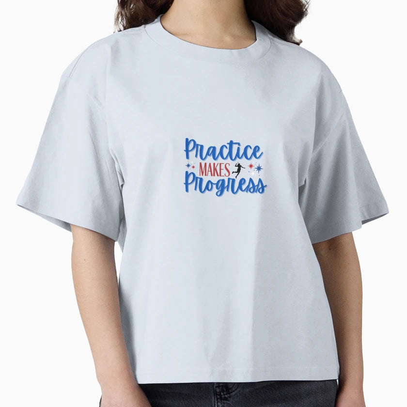 Practice Makes Progress Tennis T-Shirt - Streetwear Style for Adults - T-Shirt, Sweatshirt, Hoodie