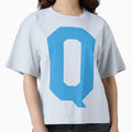 Alphabet Blue Q Sports Letter Q T-Shirt - Unique Graphic for Adults - T-Shirt, Sweatshirt, Hoodie