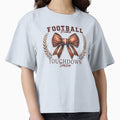 Football Mama Bow Fall Coquette Bow T-Shirt - Custom Art Print for Adults - T-Shirt, Sweatshirt, Hoodie