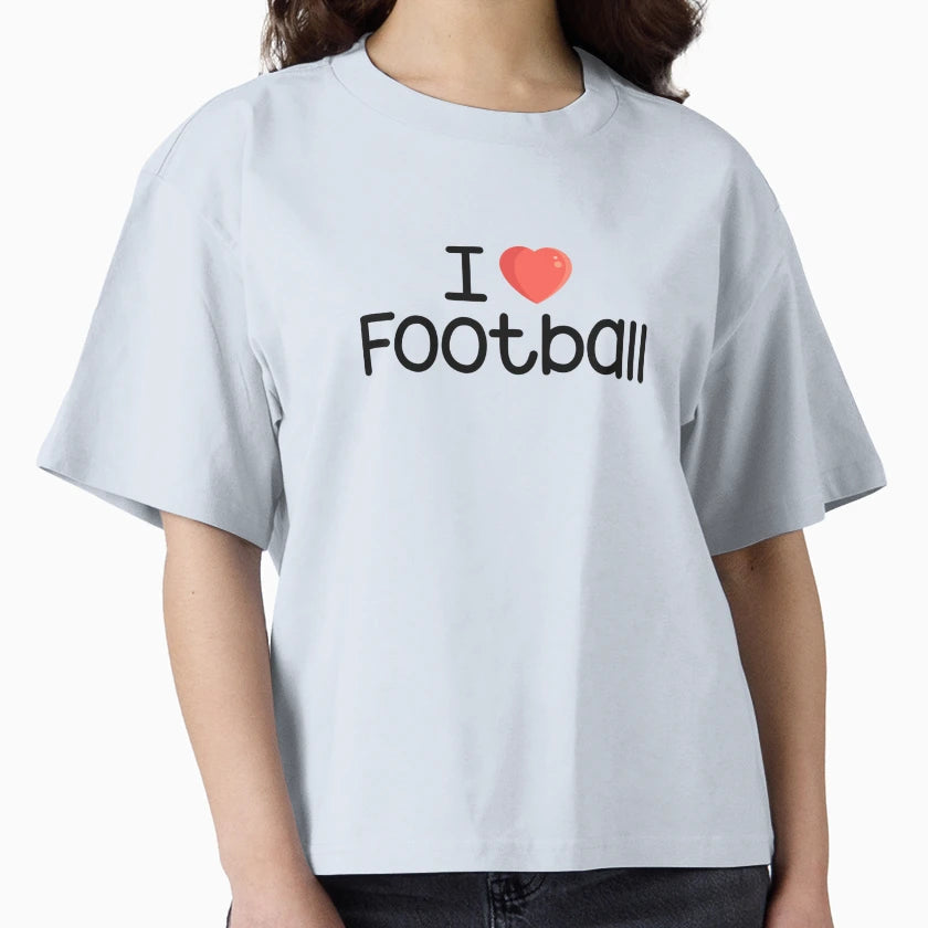 I Love Football T-Shirt - Graphic Print for Adults - T-Shirt, Sweatshirt, Hoodie