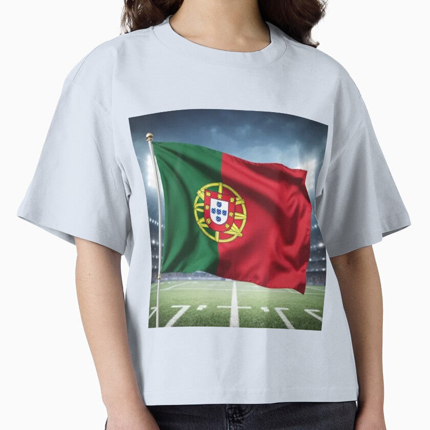Portugal Flag 3D Football Design Supporters by - Adult & Kids T-Shirts, Sweatshirts & Hoodies apparel design preview 1