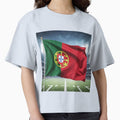 Portugal Flag 3D Football Design Supporters by - Adult & Kids T-Shirts, Sweatshirts & Hoodies apparel design preview 1