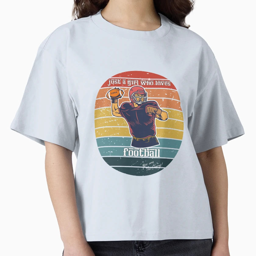 Just Who Loves Football T-Shirt - Casual Everyday Wear Unisex - T-Shirt, Sweatshirt, Hoodie