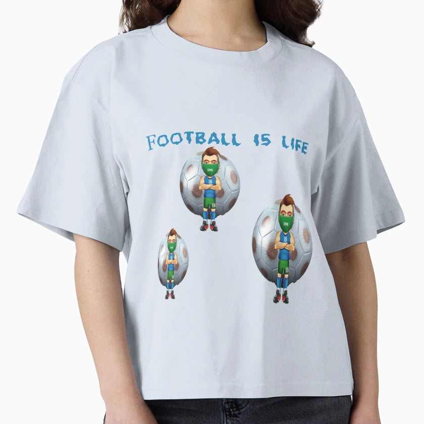 He Likes Football T-Shirt - Streetwear Style Unisex - T-Shirt, Sweatshirt, Hoodie