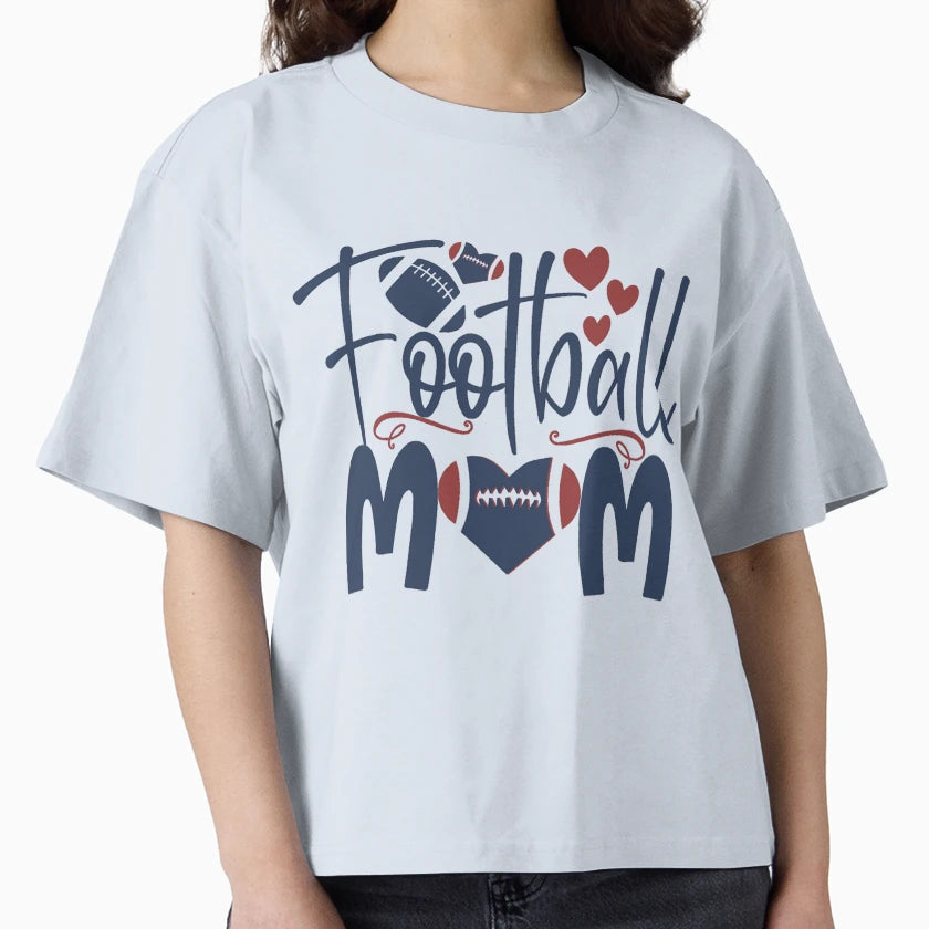 Football Mom T-Shirt - Minimalist Print for Adults - T-Shirt, Sweatshirt, Hoodie