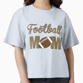 Leopard Football Mom T-Shirt - Novelty Apparel for Adults - T-Shirt, Sweatshirt, Hoodie