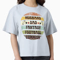 Husband Dad Fantasy Football Commish T-Shirt - Unique Graphic Men Women - T-Shirt, Sweatshirt, Hoodie