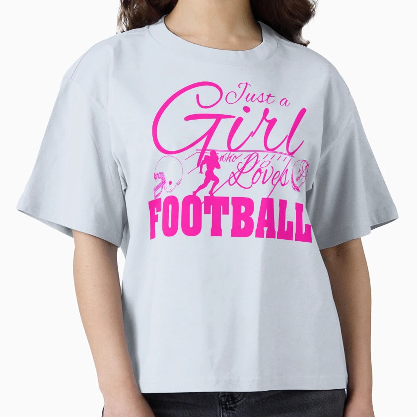 Just Who Loves Football T-Shirt - Minimalist Print Men Women - T-Shirt, Sweatshirt, Hoodie