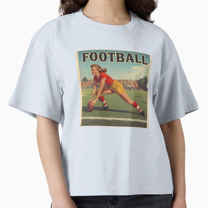 Womens American Football T-Shirt - Custom Art Print Men Women - T-Shirt, Sweatshirt, Hoodie