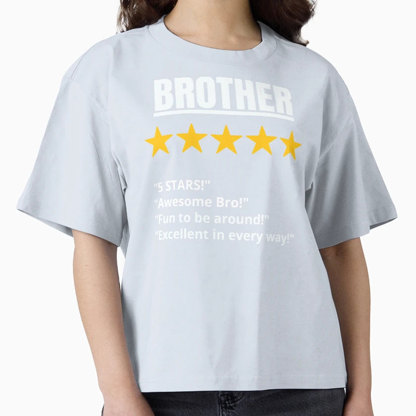 Brother Gift 5 Star T-Shirt - Trendy Graphic Unisex - T-Shirt, Sweatshirt, Hoodie