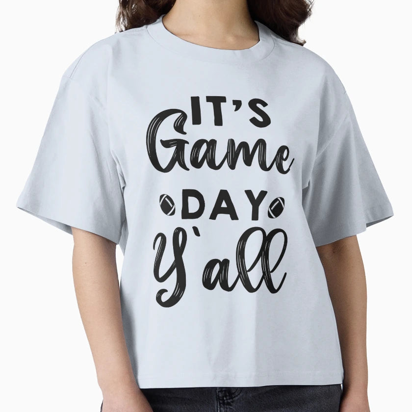 Its Game Day Yall Football Game Day Rugby T-Shirt - Graphic Print Unisex - T-Shirt, Sweatshirt, Hoodie
