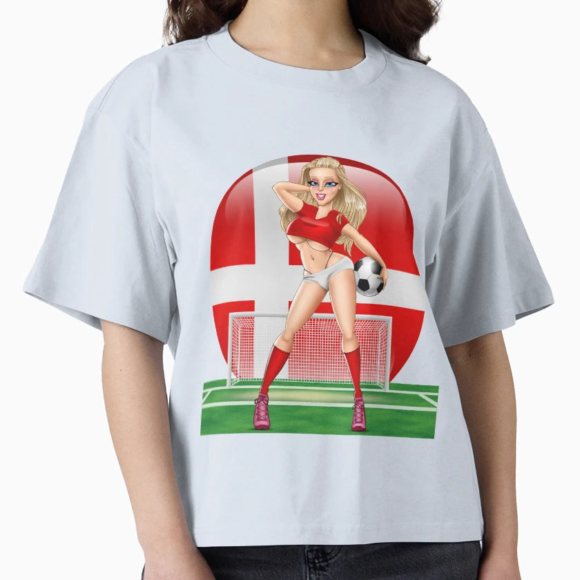 Sexy Blond Football Fan Grass T-Shirt - Novelty Apparel Men Women - T-Shirt, Sweatshirt, Hoodie