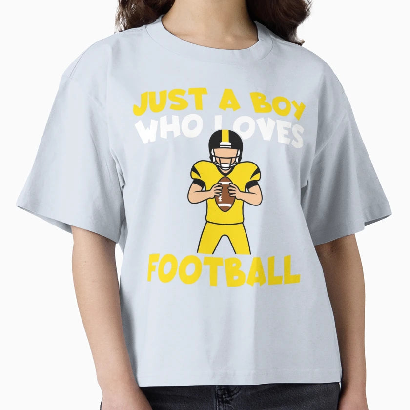 Just Who Loves Football T-Shirt - Streetwear Style Unisex - T-Shirt, Sweatshirt, Hoodie